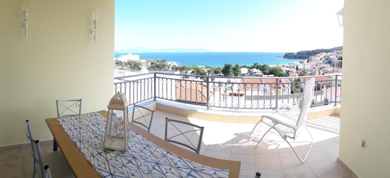 Great Sea View Apartment Kavala Buitenkant foto