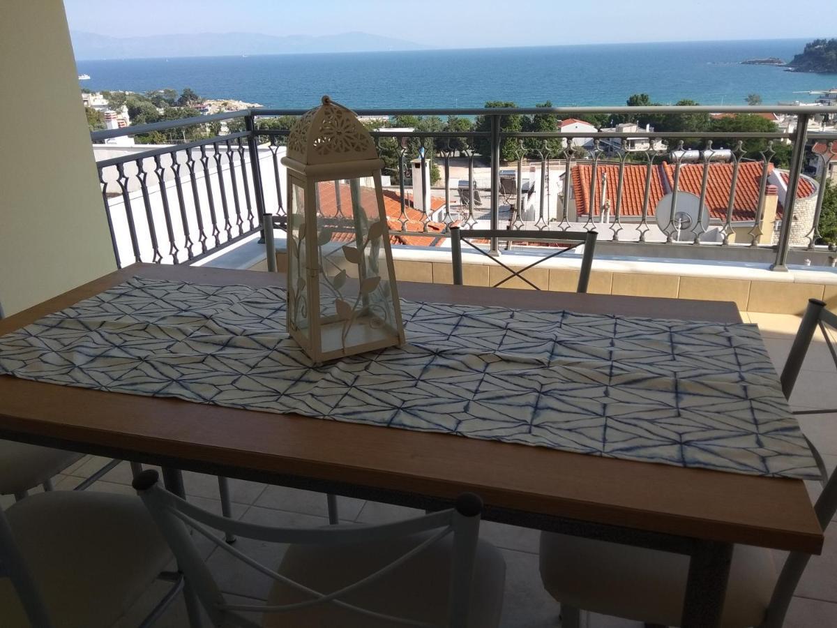 Great Sea View Apartment Kavala Buitenkant foto
